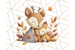 Woodland Autumn Critters PNG Clipart, Cute Fall Animals Product Image 4