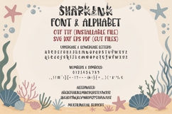 Shark Font | Ocean Font SVG OTF DXF | Summer Alphabet Product Image 8