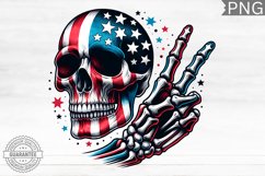 4th of July Skeleton - 4th Of July PNG Design Product Image 1