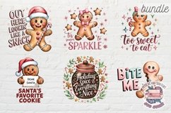 Christmas Gingerbread Mans bundle 61 PNG Sublimation Cute Product Image 5
