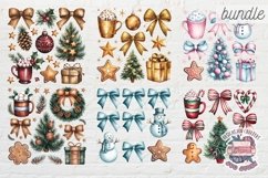 Christmas Coquette Bow Bundle Sublimation 51 PNG T-shirt Product Image 4