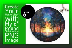 Majestic Mountains: Round Sublimation Spectacle Product Image 1