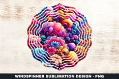 Flowers Wind Spinner Sublimation Design Product Image 1