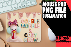 Whimsical Mouse Pad Design PNG, Holiday Product Image 1