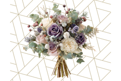 Whimsy Winter Florals Clipart PNG, Christmas Png Clipart Product Image 4