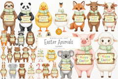 Easter Animals Clipart Product Image 1
