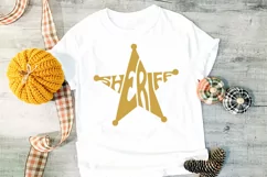 Sheriff Cut File | Star Badge Word Art Product Image 1