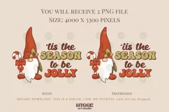 Tis the Season to be Jolly Sublimation | Retro Christmas PNG Product Image 2