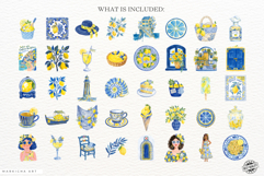 Amalfi Coast Summer Clipart Product Image 4