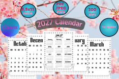 2027 calendar templates with flower frame Product Image 1