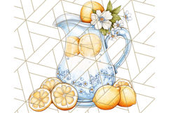 Mediterranean Cottagecore Kitchen PNG Clipart with Lemons Product Image 4