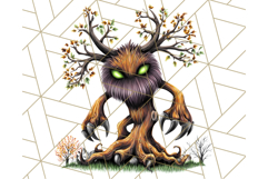 Halloween Monster Clipart PNG, Cute Spooky Characters Product Image 4