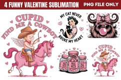 Funny Valentine Sublimation Bundle PNG Product Image 10