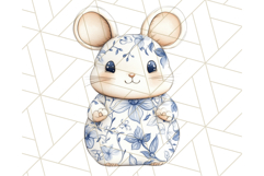 Cute Stuffed Animal Clipart, Chinoiserie Nursery Decor Png Product Image 4