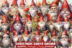 Mega Christmas Watercolor Clipart Bundle, Sublimation Bundle Product Image 16