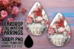 Radiant Gnome Reverie: Sublimation Teardrop Wonders Product Image 1