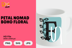 Petal Nomad Boho Floral Monogram Product Image 1