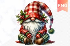 Christmas Gnome Sublimation - Clipart PNG Product Image 1