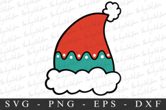 Santa Hat Svg | Christmas svg | Svg cut file Product Image 1