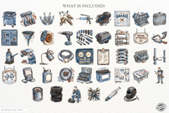 Mechanic Garage Element Clipart Product Image 4