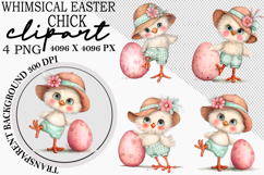 Whimsical Easter Chick Clipart Product Image 1