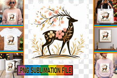 Stylish TOTE BAG Magic Ideas, Flower Animals Product Image 1