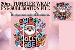 HAPPY ADVENTURES 20oz TUMBLER WRAP, Funny Santa Product Image 1