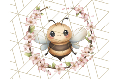 Adorable Bee Clipart PNG, Cute Bees and Accessories PNG Product Image 4