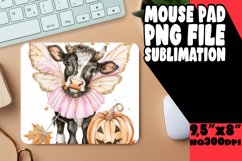 Cute Cow Halloween Mouse Pad for Autumn Product Image 1