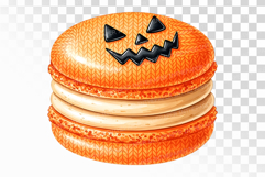 Knitted Jack O Lantern Macaron Doll PNG Product Image 1
