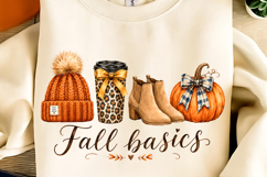 Autumn Sublimation, Fall Sublimation, Pumpkin Autumn PNG Product Image 3