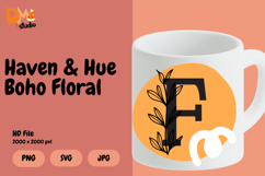 Haven &amp; Hue Boho Floral Monogram Product Image 1