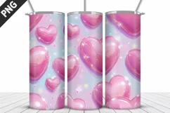 Valentines Love Skinny Tumbler PNG Wrap| Valentines Tumbler Product Image 5