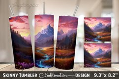 Mountain Nature Tumbler Design Product Image 1