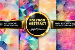 Polygon Abstract Digital Papers - 04 Variations Product Image 1