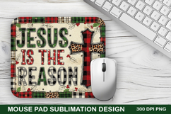 Jesus Is the Reason Mouse Pad Sublimation - Christmas Design Product Image 1