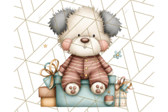 Christmas Pets in Pajamas Clipart PNG, Christmas Png Clipart Product Image 4