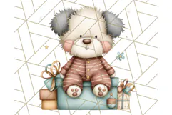 Christmas Pets in Pajamas Clipart PNG, Christmas Png Clipart Product Image 4