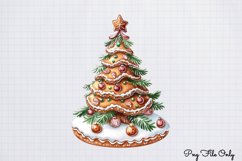 Christmas Gingerbread Clipart PNG Product Image 1