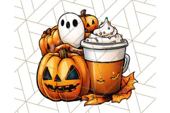 Monster Café Halloween PNG Clipart, Coffee Holiday Clip Art Product Image 4