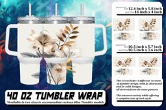 Vibrant Flower Field Tumbler Wrap Sublimation Product Image 1