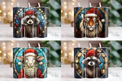 Stained Glass Christmas Tumbler Wrap Bundle | Christmas PNG Product Image 16