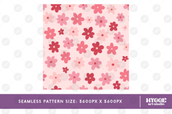 Retro Flowers Seamless Pattern Floral Png Sublimation Daisy Product Image 2