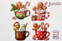 Christmas Gingerbread Mans bundle 61 PNG Sublimation Coffee Product Image 9