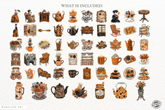 Autumn Tea Party Clipart Product Image 4