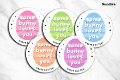Easter Treat Round Sticker Canva Template - 2 Product Image 3