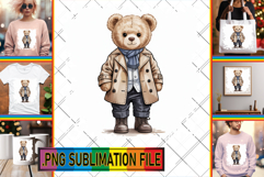 Playful TSHIRT Gift Ideas PNG, Teddy Bear Product Image 1