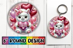 Luminous Ornaments Round Design PNG, Valentines Product Image 1