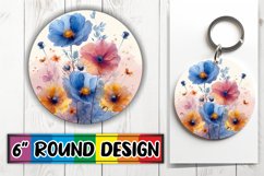 Graceful Petal Sublimation Circle Product Image 1