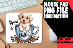 SWEET mouse pad Innovative PNG, Coffee Dog Product Image 1